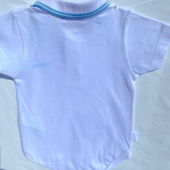NWT Mini Mimo Unisex Baby Onesie White Size Small - Picture 3 of 7